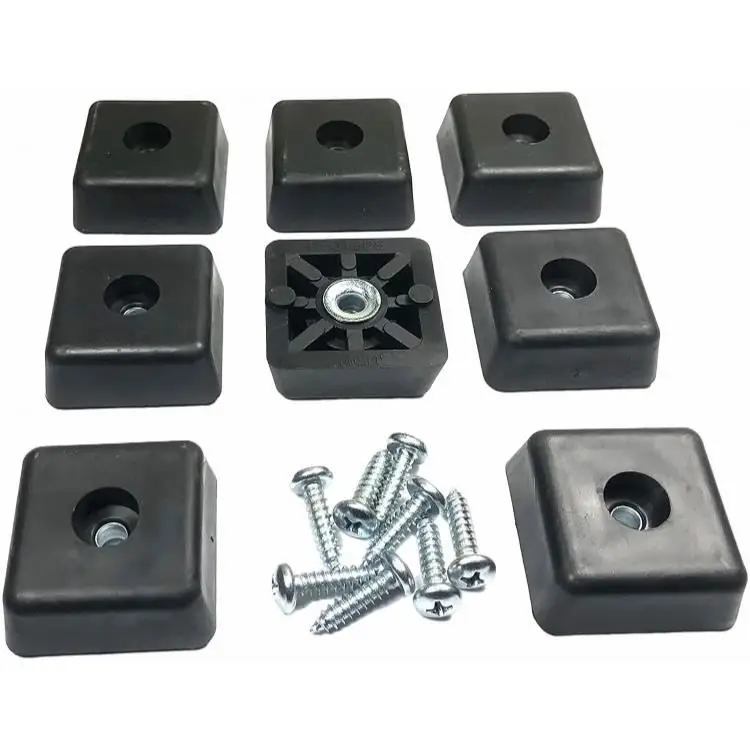 Rectangle Rectangular Feet Heavy Duty Non Marking Items Chests Sofas Benches Desks Chairs Tables Rubber Bumper for Furniture