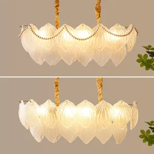 JACKSUN Modern LED Adjustable Hanging Pendant Lamp for Wedding Villa Living Room Dining Hotel Chandeliers Pendant Lights