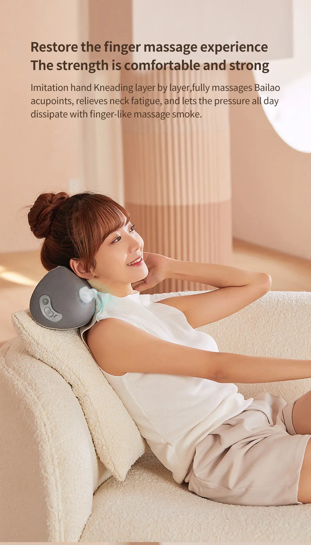 Repor Neck Massage Pillow Neck And Shoulder Relax Buy Sleeping Pillow