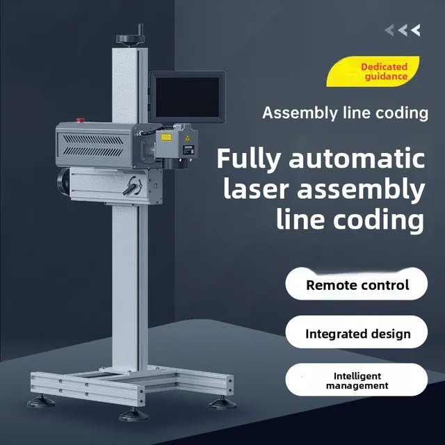 Fully Automatic Laser Coding Machine Line Alternating Current for Printing Expiration Dates Marking Engraving China
