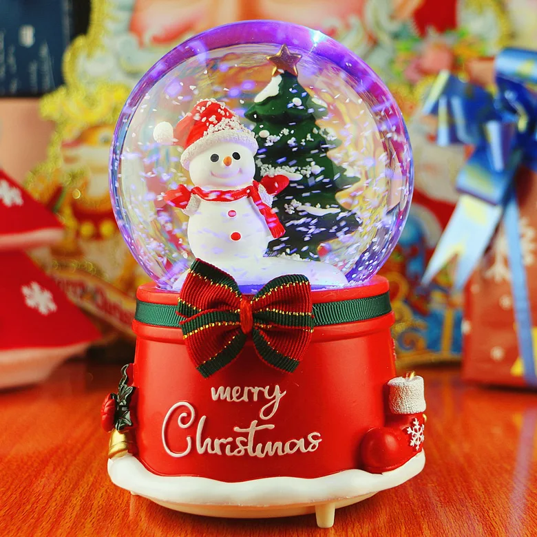 Inflatable Snow Globe Custom Glitter Snow Globes Christmas Snowman Santa Water Globe Kit