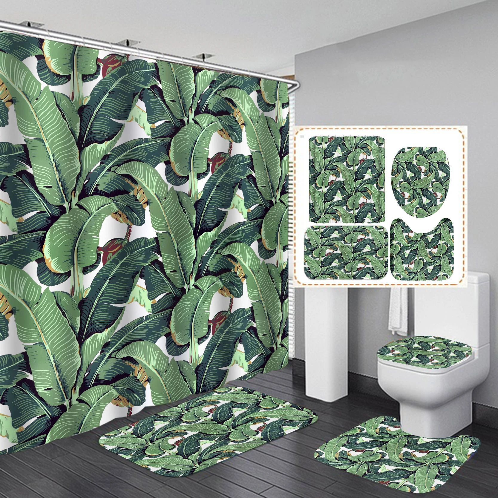 New Arrival Waterproof African American Women Shower Curtains for Bathroom