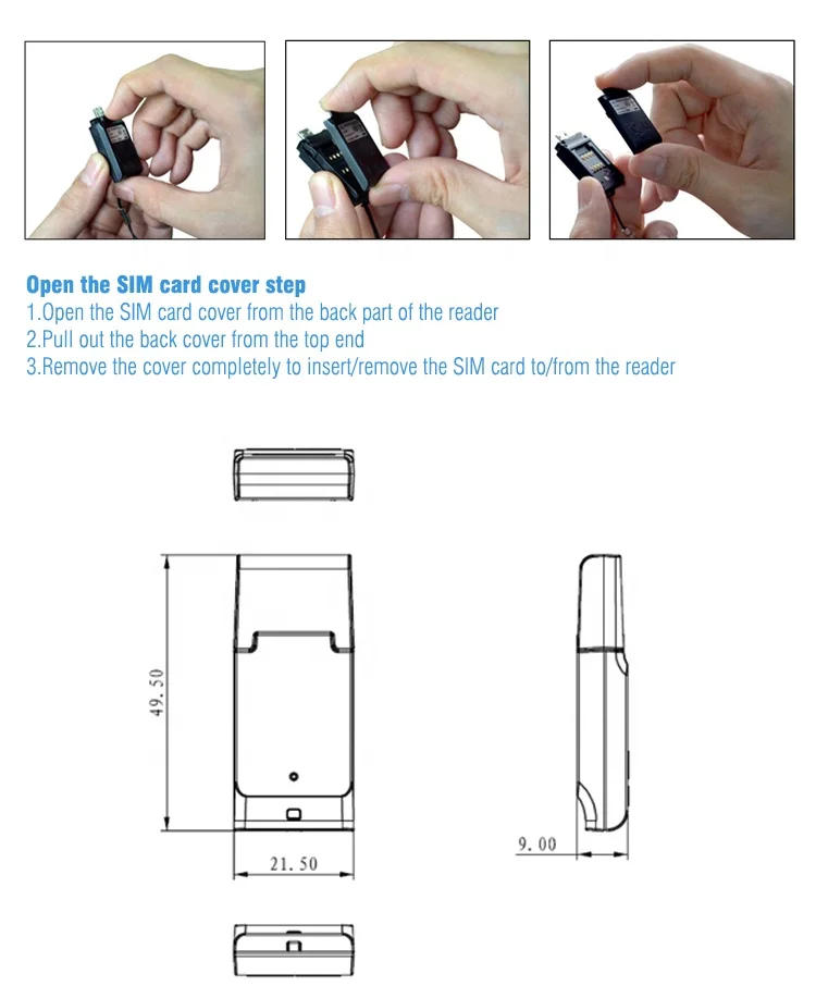 ACR39U-H1 Lettore di Smart Card-Supporta Smart Card ISO 7816 Classe A, B e C