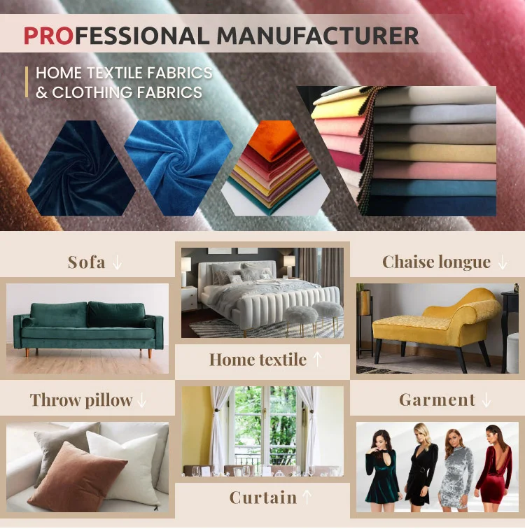 Sofa Fabric Holland Velvet Printing and Glue Emboss Decorative Fabric for Chair Pillow Eco-friendly