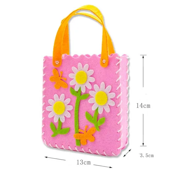 Pädagogische Filz Handtasche Kit DIY Nähen Candy Bag DIY Filz
