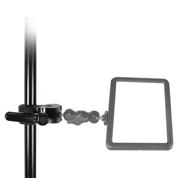 Kaliou Z039 Small Crab Clamp 1/4 and 3/8 Screw Hole for Magic Arm Photo Studio Accessories with Silicone Sleeve product image