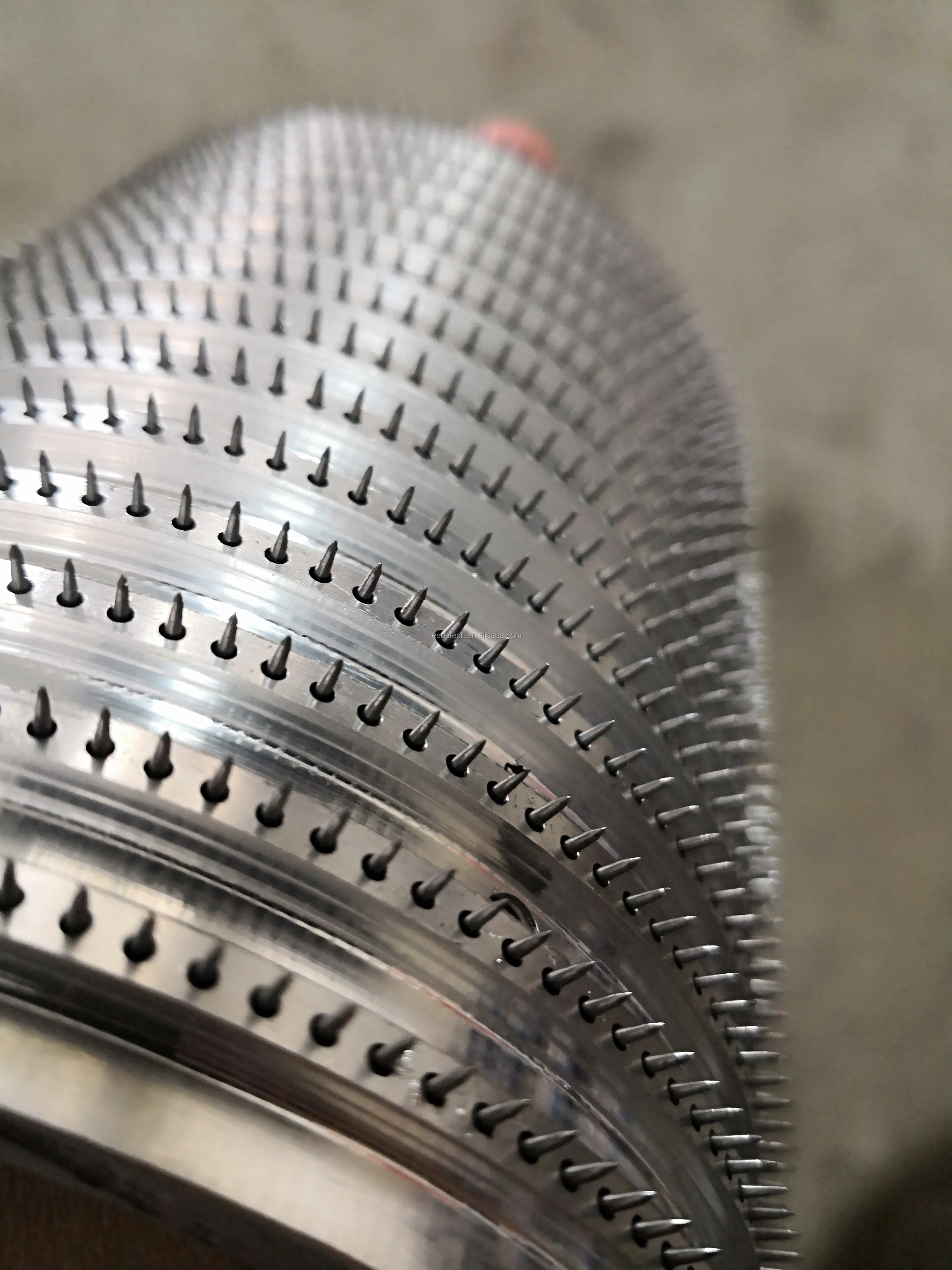 Perforating Needle Roller Pin Sleeves Pinned Roller for Leather Plastic Paper Rubber PP PE Film Hole Punching