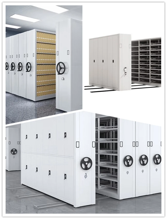 Office Library Furniture Compact Rack System Metal Movable Rack Steel ...