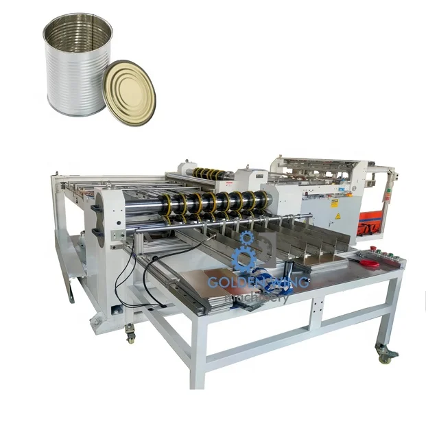 Automatic Metal Tinplate Cutting Machine for Food Tin Can Box Packaging Line