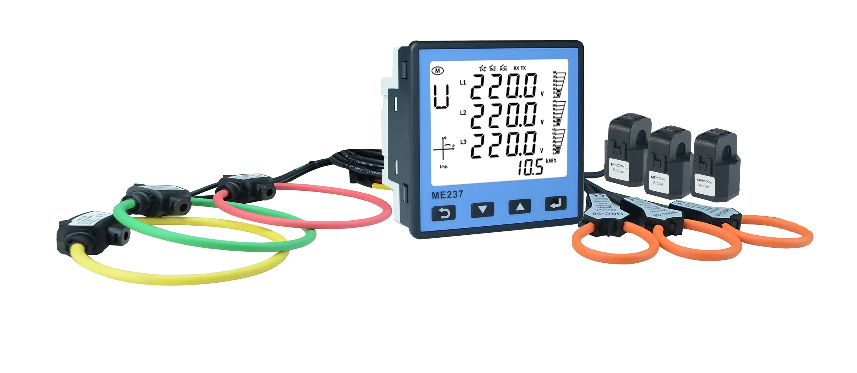ME237 Power Meter 333mv CT Modbus RTU RS485 Rogowski Coil Energy Meter kwh Meter