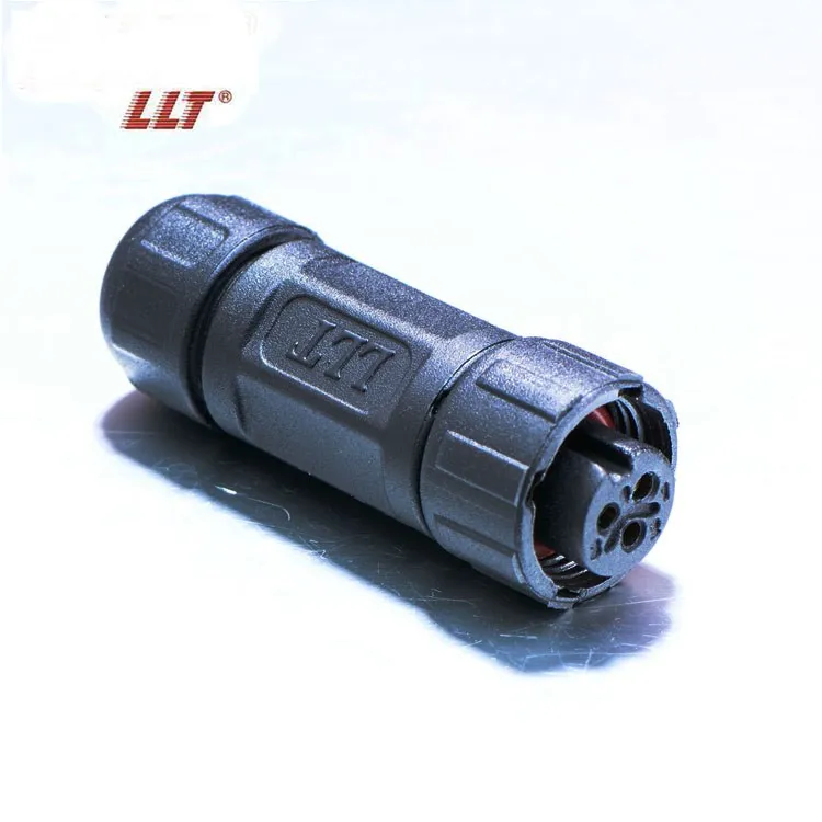 IP67 IP68 3 Pin 4 Pin M12 Front Panel Mount Waterproof Electrical Sealed Connectors
