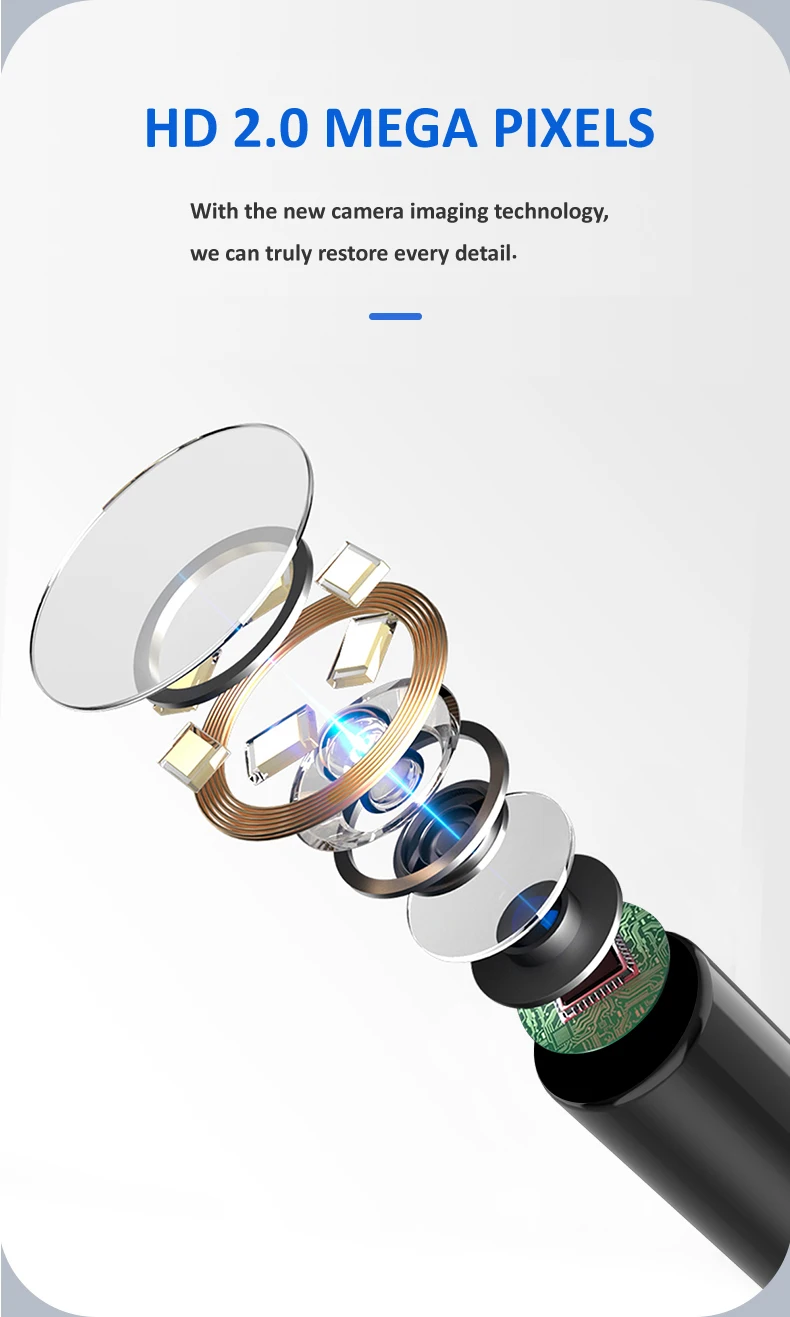 Flexible Video Borescope Industrial Inspection Hd Mini Mobil Portable Medical Module dual Endoscope Camera with Screen Monitor