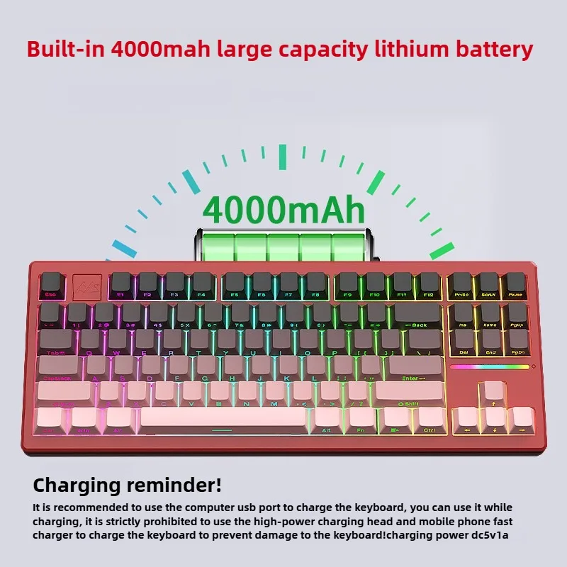 AL87 CNC Aluminum Kit - RGB Hot Swap Mechanical Keyboard