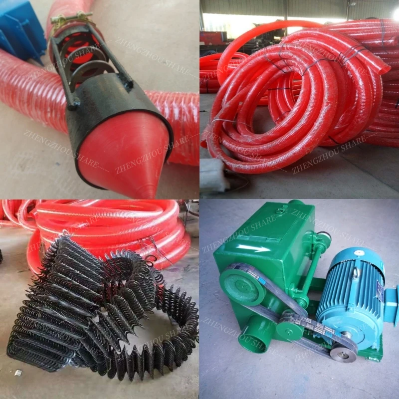 Tragbare Getreidepumpe – 1500-2500W, Förderschnecke 2m Schlauch, Für Getreide, Zement, Dünger & Kleine Partikel – Inkl. 1,5m Kabel