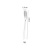 silver wide head fruit fork