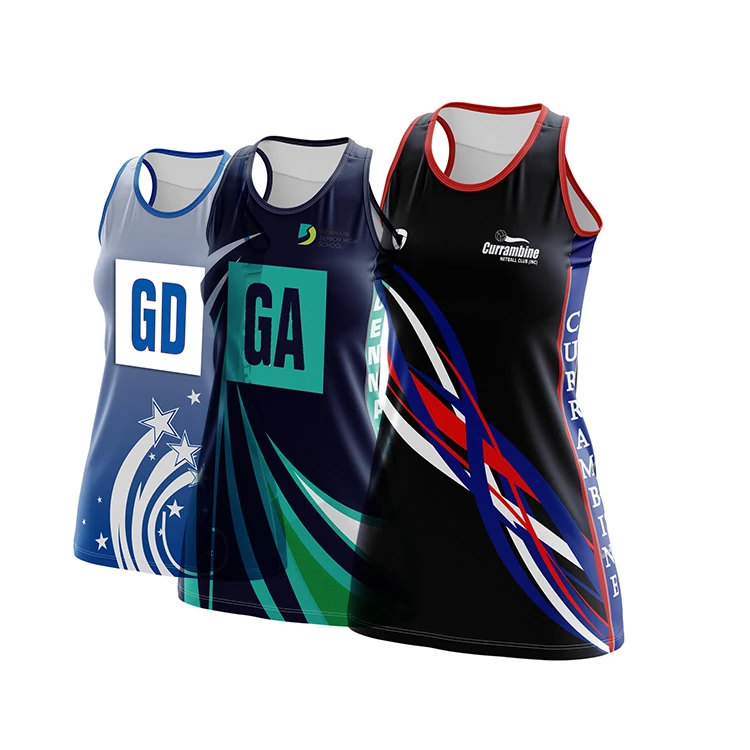 2023 New Design Custom Netball Jersey Netball Uniform Female Netball Dress