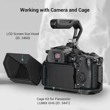 SmallRig GH6 Sunhood LCD Screen Sun Shade Only for LUMIX GH6 Camera - 3460 product image