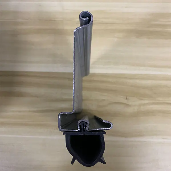 Rolling Door Bottom Slate Roller Shutter Door Accessories Bottom Slat with Rubber Roller Door End Plate