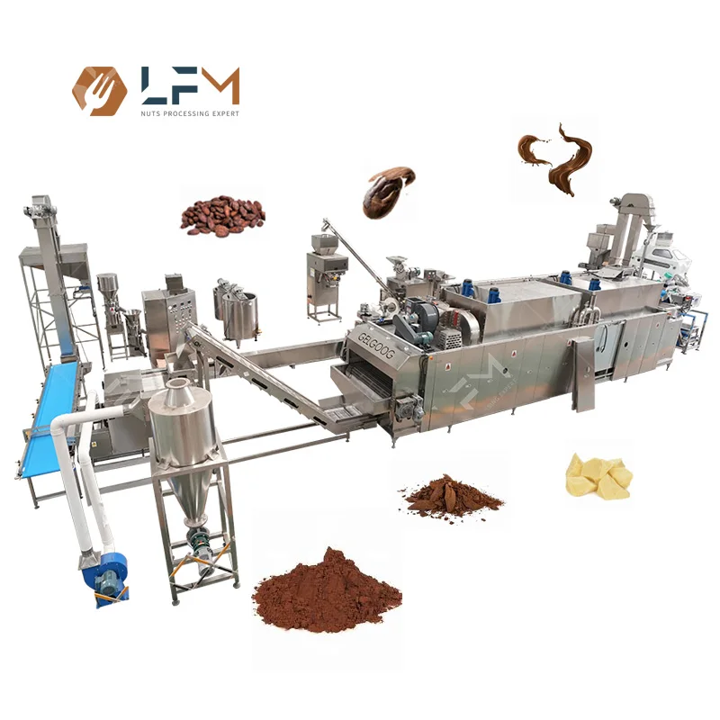 LFM Cacao Butter Making Full Processing Machinery Turkey Plant Cocoa Powder Production Machine