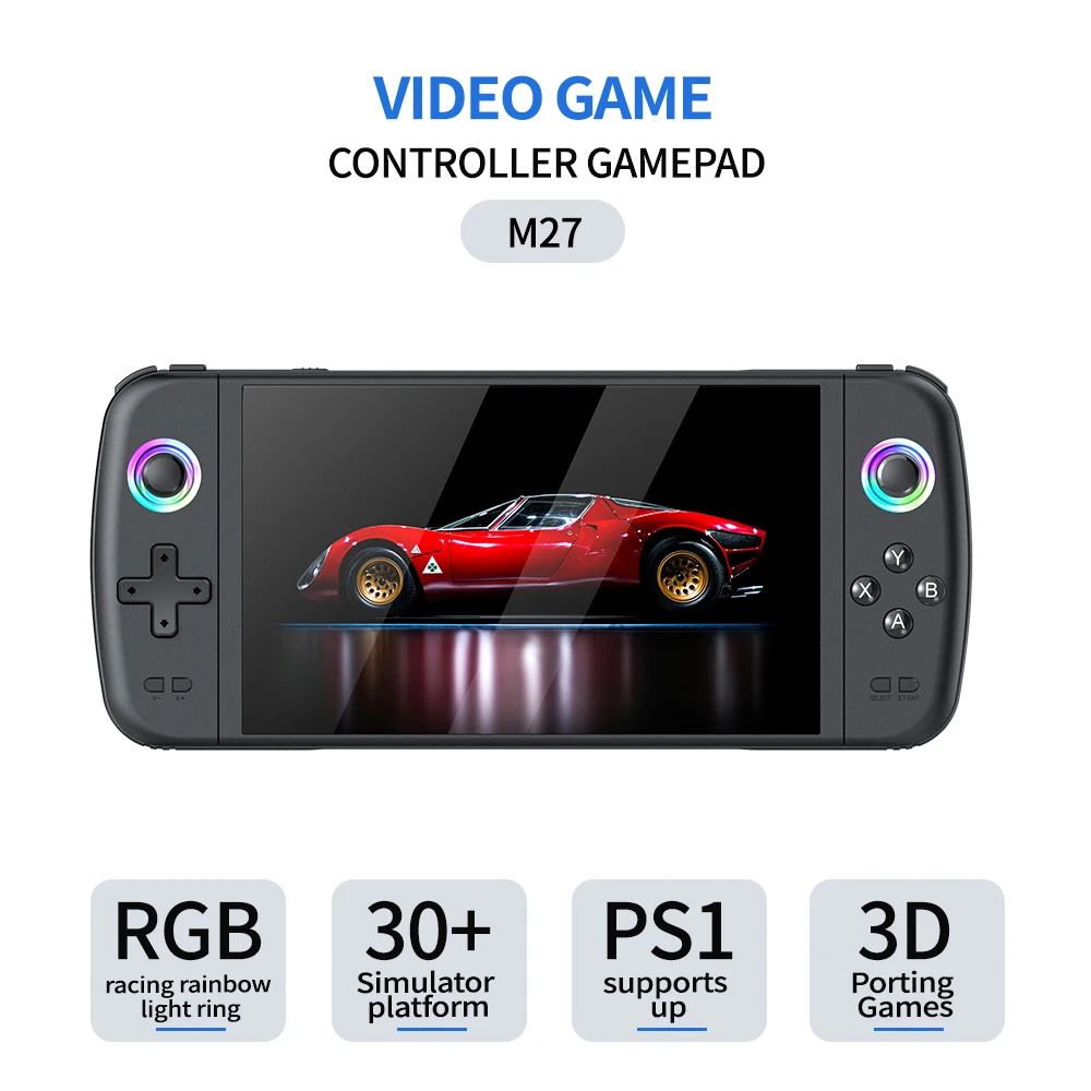 Handheld Gameconsole, 4,3 Inch IPS-scherm Draagbare Retro Videogameconsole met Geheugenkaart, Bijgewerkte Draagbare Gameconsole met 20000 Klassieke Games (64GB #13
