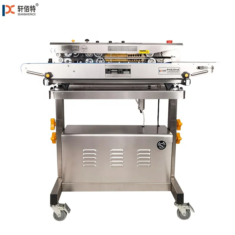Model XT1070 Automatic Continuous  Sealing Machine  That Can Filling Nitrogen or Vacuum  and Ink Roll Printing