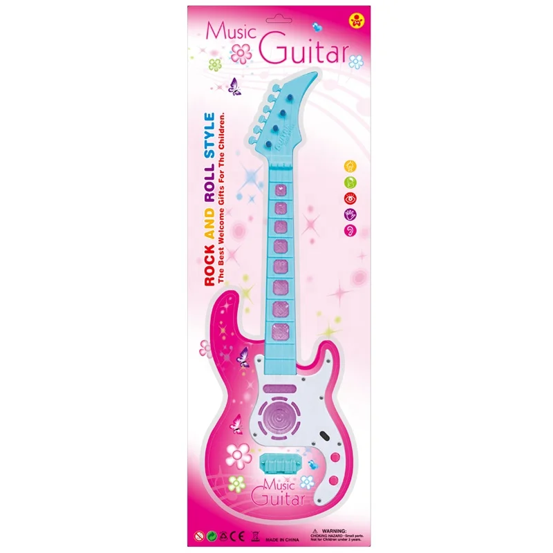 Guitarra Juguete Luces Sonido Niños Regalo Instrumento 929b