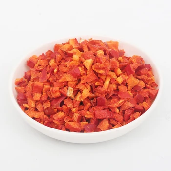 Wholesales freeze dried vegetables frozen dried FD red bell pepper