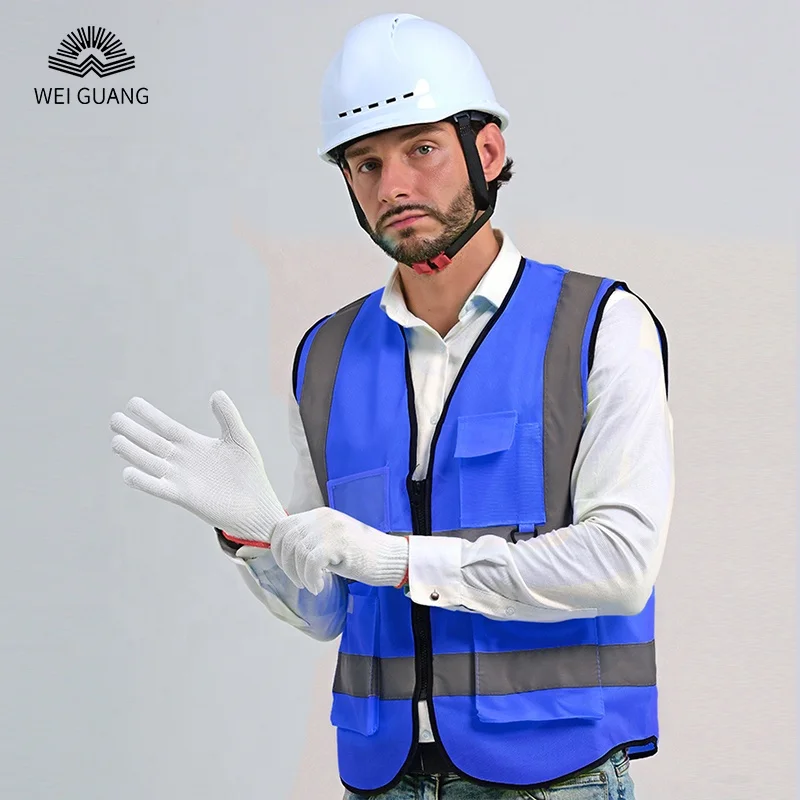 High Visibility Security Motorcycle Reflective Safety Vest Safe Working Clothes Sanitation Workers Clothes for Road Construction