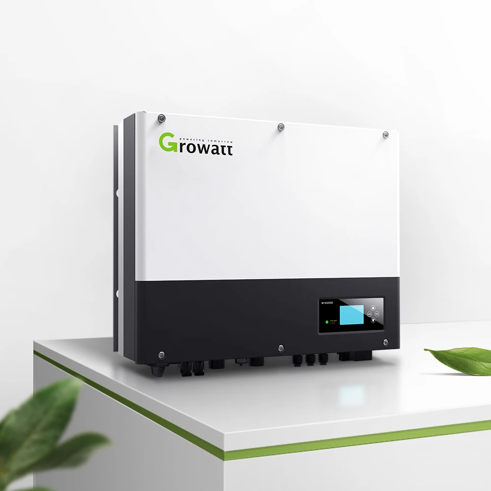 Growatt Solar Off Grid Hybrid Inverter Sph10000 Solar System With Low Voltage Battery 48V