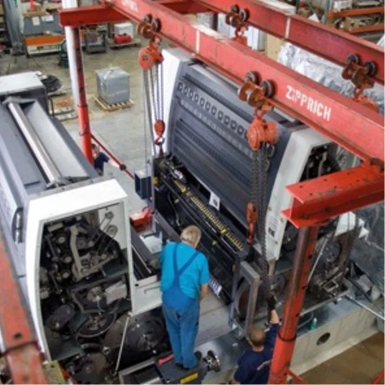 Transfer Mover Lift Offset Printing Press Machine Customized Hydraulic Cylinder Sei Ko Material Large Machine Crane Gantry