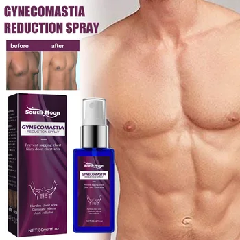 South Moon Men's Breast Firming Spray Massage Reduce firming breasts Chest muscle Shaping spray Firming muscle moisturizing skin