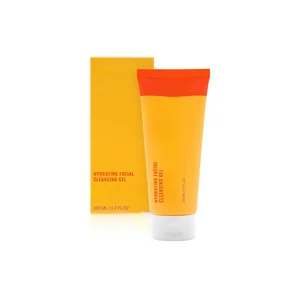 Good Moeculle Hydrating Facial Cleansing Gel Brighten Cleanse Moisturize Cleansing Face Wash with Rosewater and Pineapple 200ml