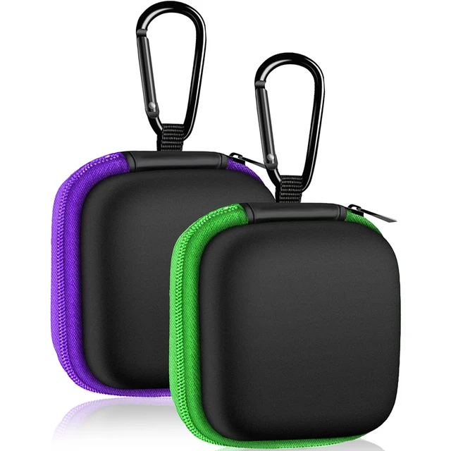 EVA Square Earbud Case Portable EVA Carrying Case Storage Bag for Earphone