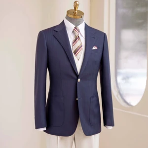 Haute Couture Men's 100% Wool Bespoke Wedding Suit 120-150 'Super British Fabric' Single Breasted Design Pant Coat High Quality