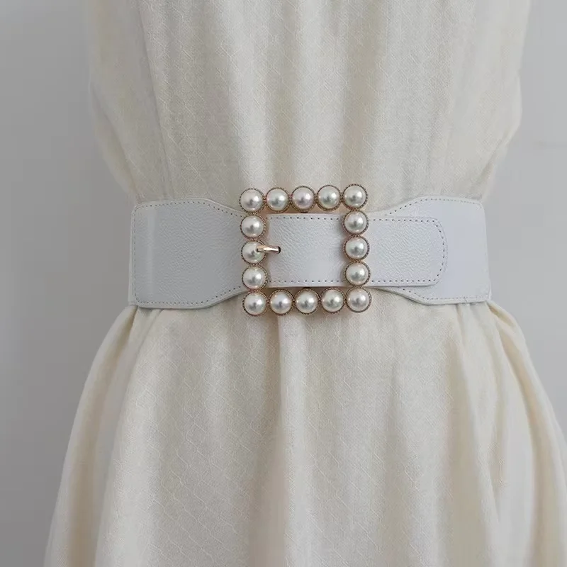 Set Cintura Elastica A Foglia E Forcine Abbinate (Oro E Argento) - Accessori Moda Donna Per Abiti, Matrimoni, Feste