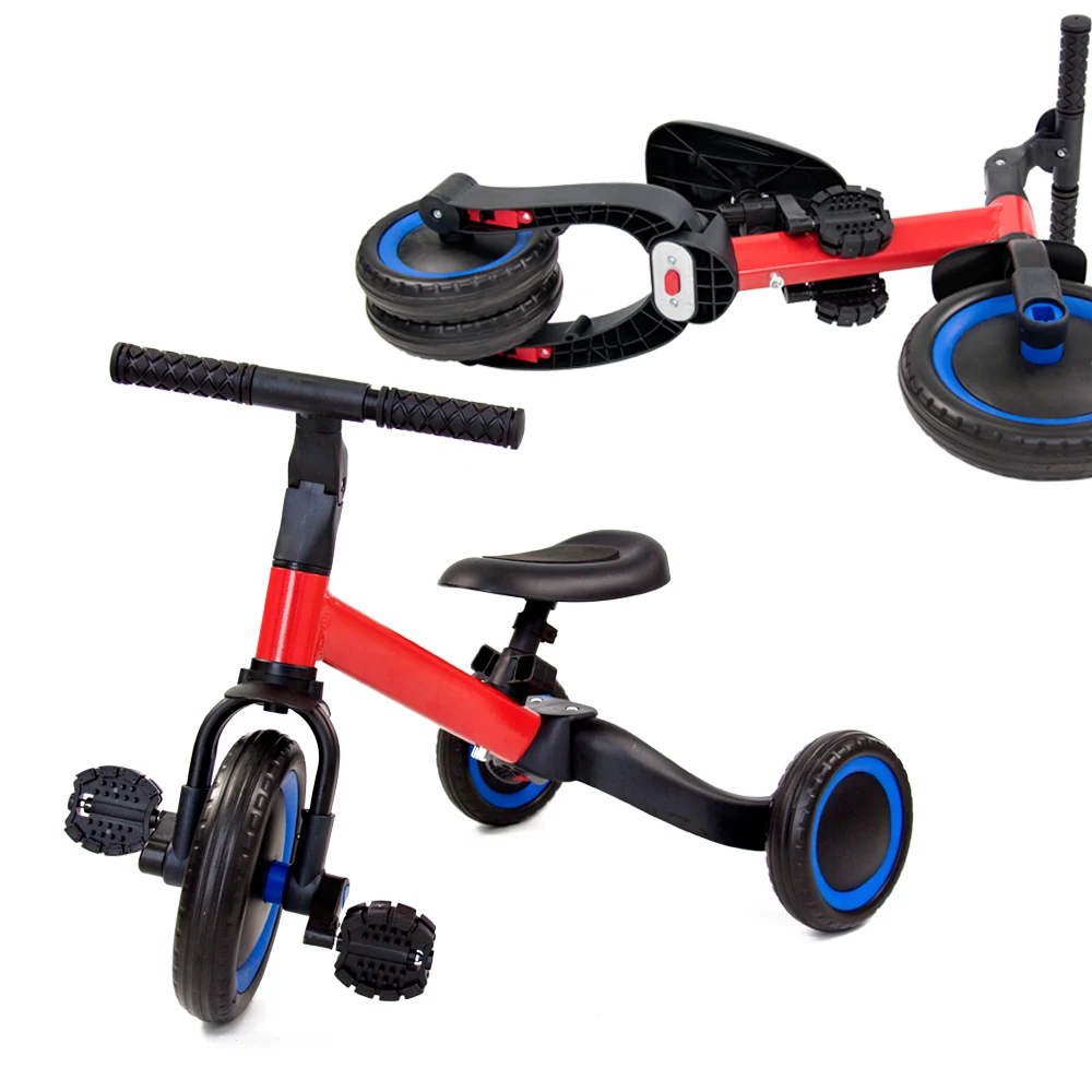 Factory  3 Wheel 3 in 1 Child Tricycle Trike Kids Balance Bike to Pedal Folding Children Bicycles