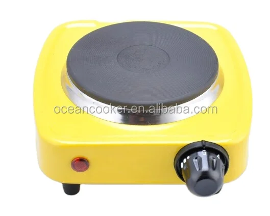 Portable Electric Cooker Single Solid Burner Hot Plate 500W Coffee Make Stove