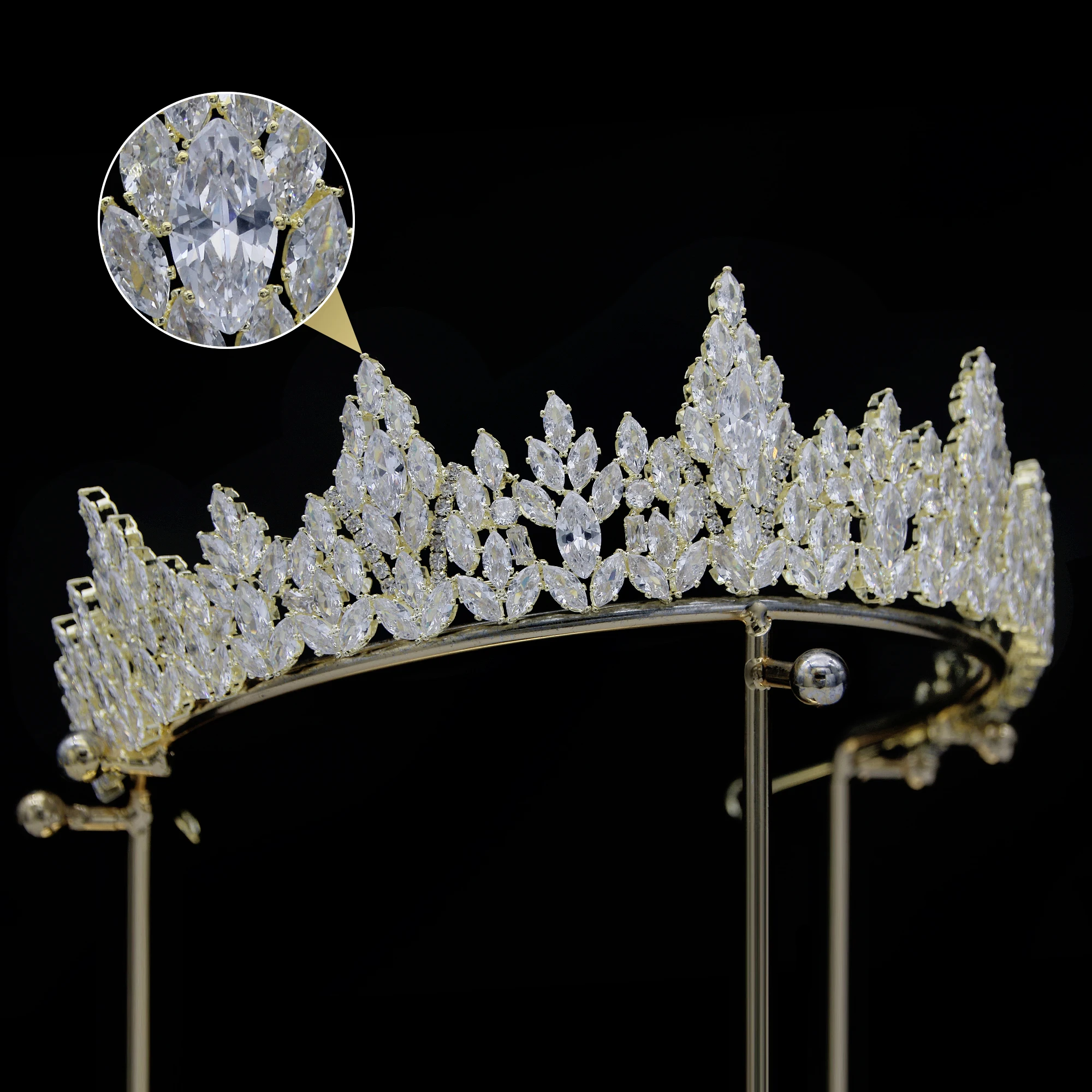 Luxury Crowns Tiaras Y Coronas De Diamantes 2023 Bride Earrings Tiara and