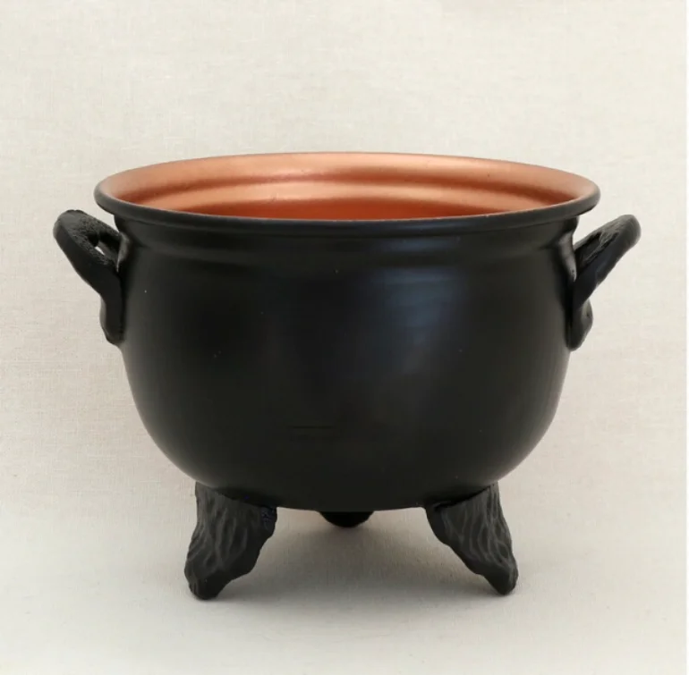 Ceramic Black Cauldron Empty Candle Jar No Handle Buy Cauldron Candle