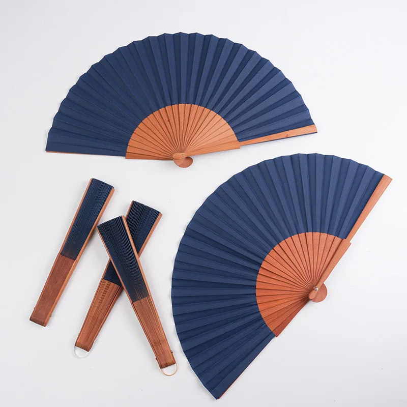 Custom DIY Blank Wooden Fan 23cm Portable Hand Fan Painting Pantone Color Folding Fan Spanish Hand Fan Advertising Folding Fan