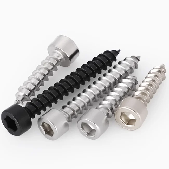 product profession hexagonal thin cylindrical cheese cup head stainless steel self tapping screw hex socket allen head cap screw m3-63