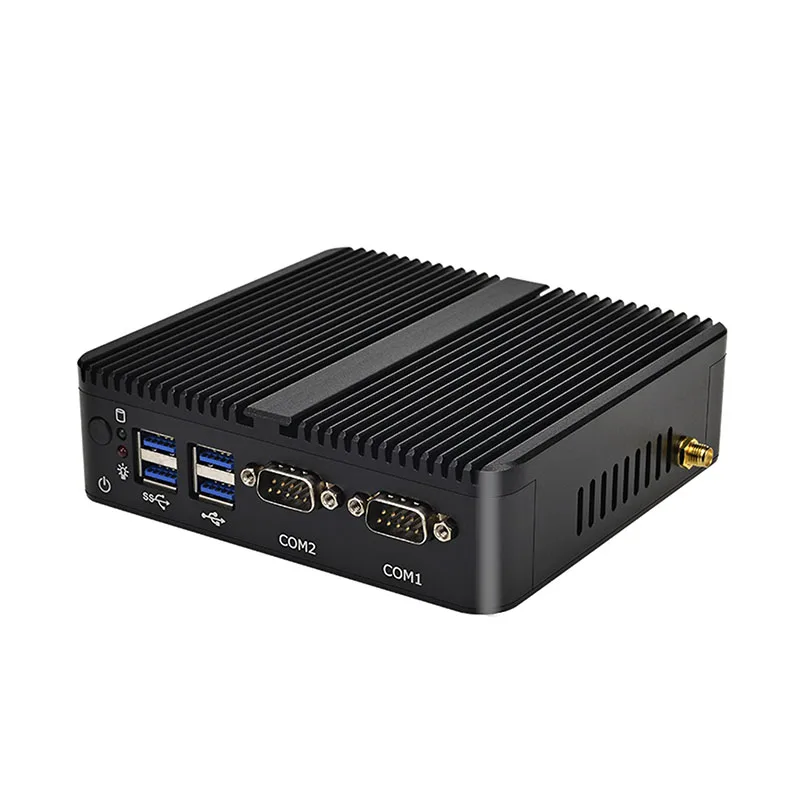 Latest Industrial Mini PC Windows 2 LAN Port Intel J6426/J6412 CPU Wins OS Dual LAN Dual Com Ports Fanless Industrial Mini PC
