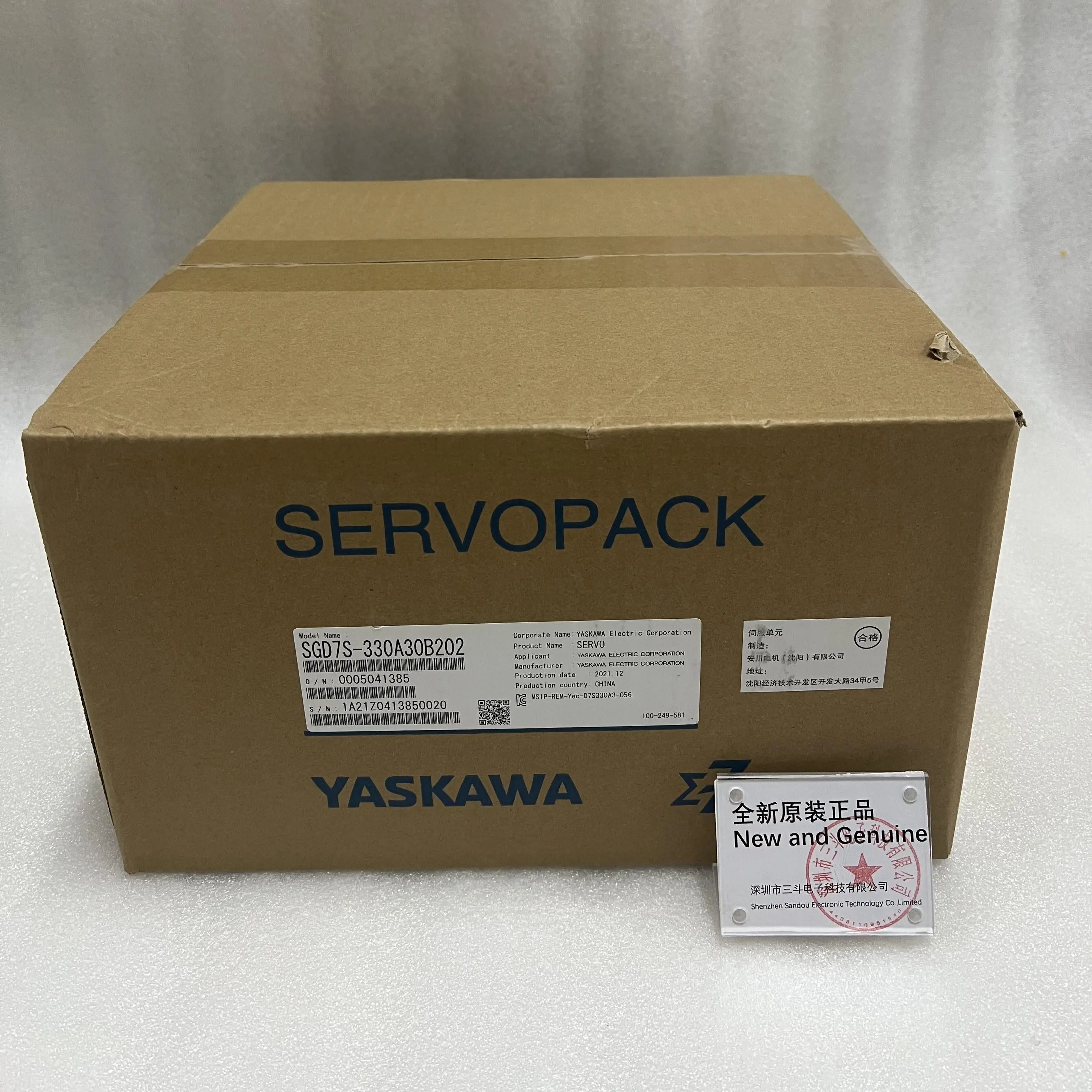 Yaskawa Servo Amplifier SGD7S-330A30B202