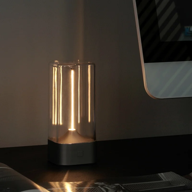 A6 Cross-Border LED Night Light Quantum Magnetic Battery Operated Curved Line Design Indoor Bedroom Bedside Lamp Touch Creative