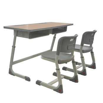 Modern School Teaching Desk with Chair Metal  for Classroom Bedroom or Living Room