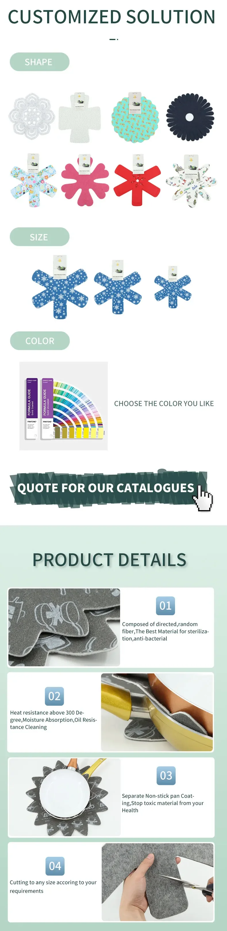 Kitchen Frying Felt Separators Pan Pot Holder Protector Buy Pot