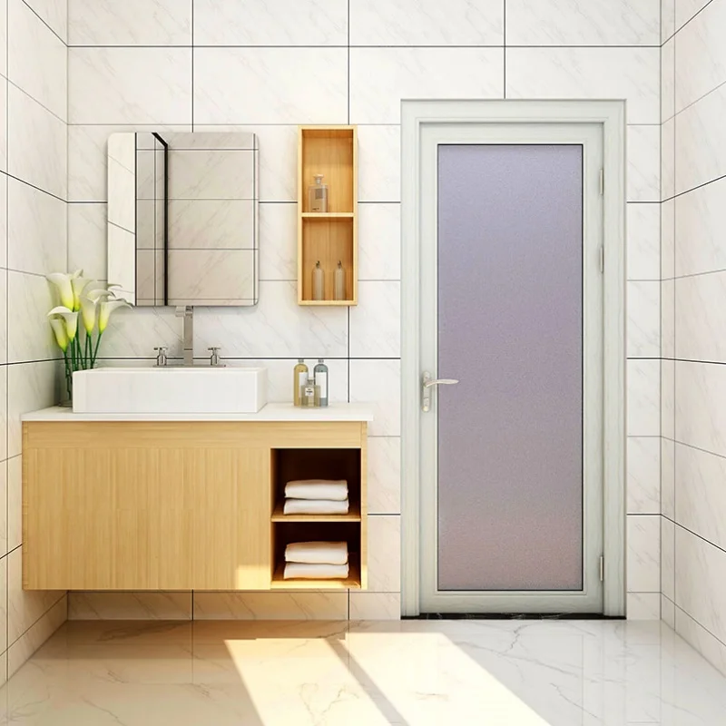 Modern aluminium bathroom swing door