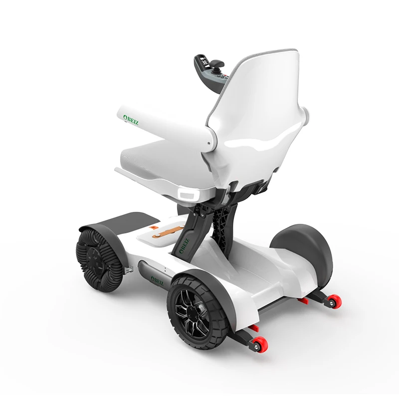 Automatically Smart One Key Fold/ Unfold Portable Front Wheels Folding Lift Detachable Lithium Battery Electric Wheelchair