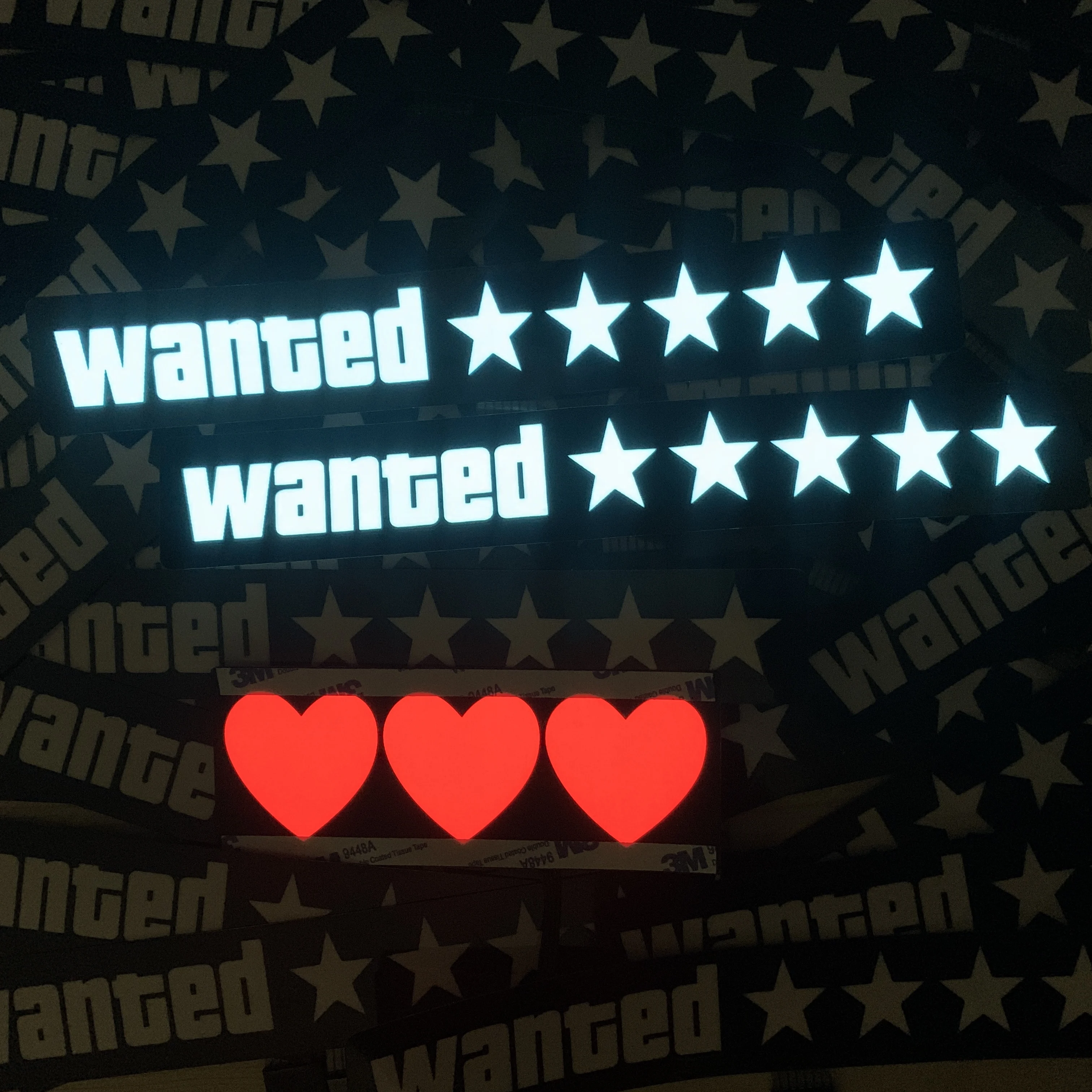 車　LEDパネルステッカー 車 LEDパネルステッカー - メルカリ