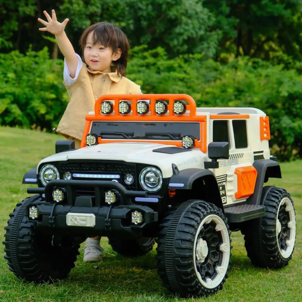 Children Parent-Child Electric 4WD Off-Road Vehicle Double Seater Baby Toy Car Remote Control Battery Powered Car